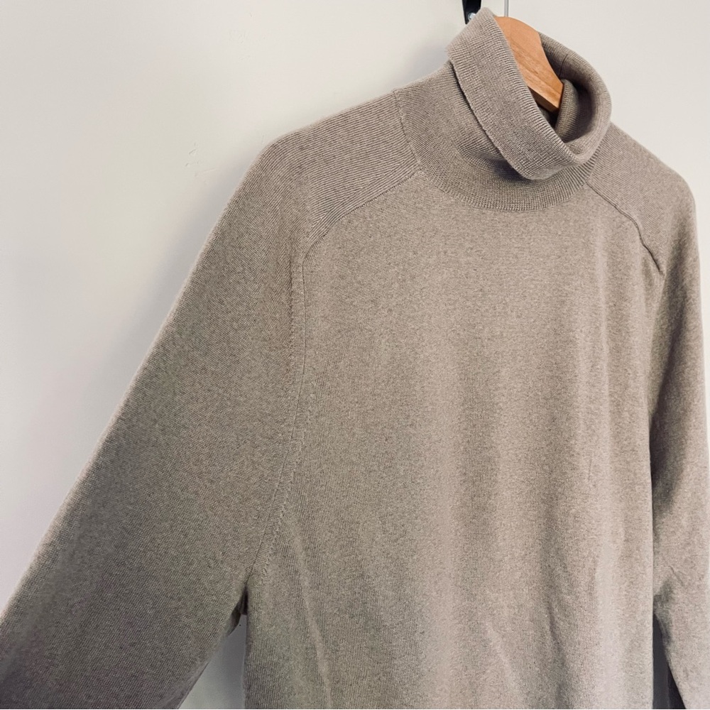 Banana Republic Baruffa Mens 100% Merino Wool Turtleneck Sweater Size XL